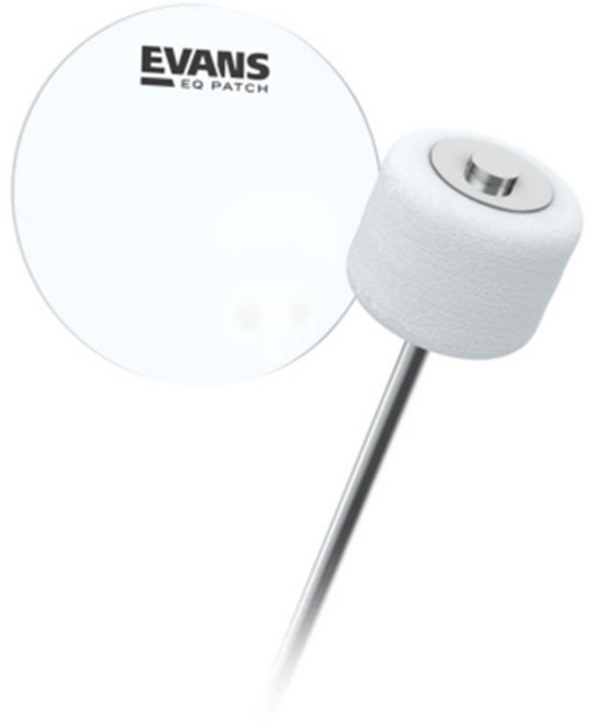 EVANS 에반스 EQ Bass Drum Patch 싱글페달용 EQPC1 투명2P