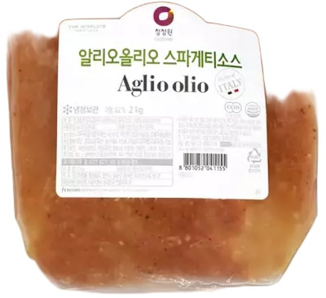 청정원 대용량 파스타소스 알리오올리오 2kg x, 1개