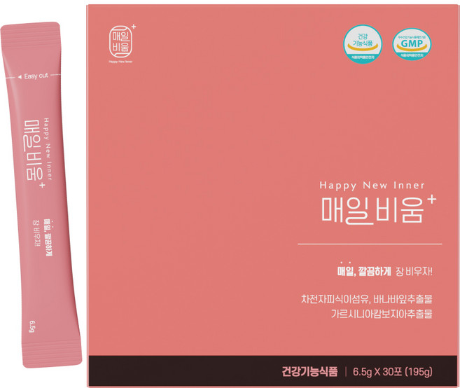 매일비움플러스 차전자피환 식이섬유 가르시니아, 30개, 6.5g