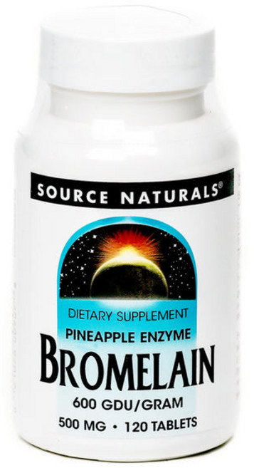 SOURCE NATURALS 鳳梨酵素補充錠 600GDU, 120顆, 1罐