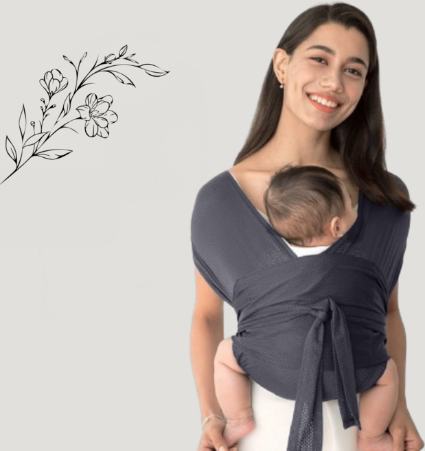 슬링 신생아 에어 아기띠, 차콜