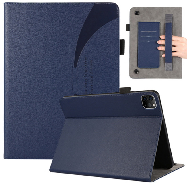 아이패드 프로6 5 4 3세대 12.9인치 솔리드 거치대 가죽 태블릿 케이스, stc142 레드