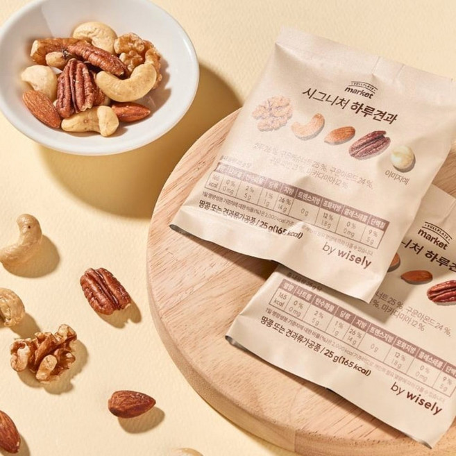 임산부 견과류 하루 견과 다이어트 매일 한봉 고급 세트 25개입, 1세트