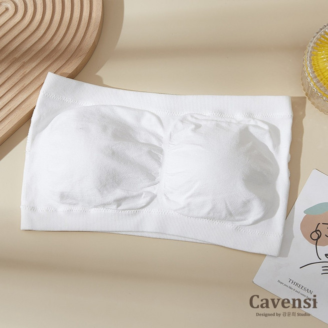【Cavensi】防走光一片式抹胸無肩帶無鋼圈內搭 A226
