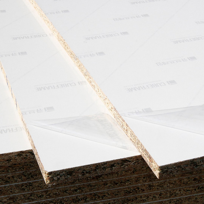 [국내생산] 큐브프레임 두께18mm 파티클보드 LPM합판 나무판자 바간화이트 13U E0, 니게르화이트