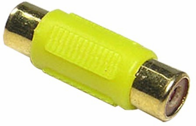 싸드 CCTV전용 AV변환 RCA 연장 젠더 형광 RCA(F)-RCA(F)