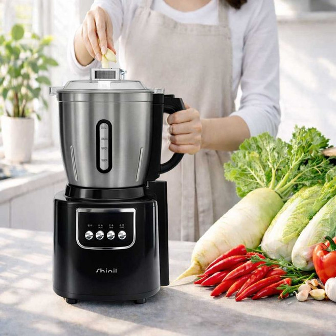 신일 스텐믹서기 4.5L 대용량 고추 마늘 김장용 블렌더, SMX-V100
