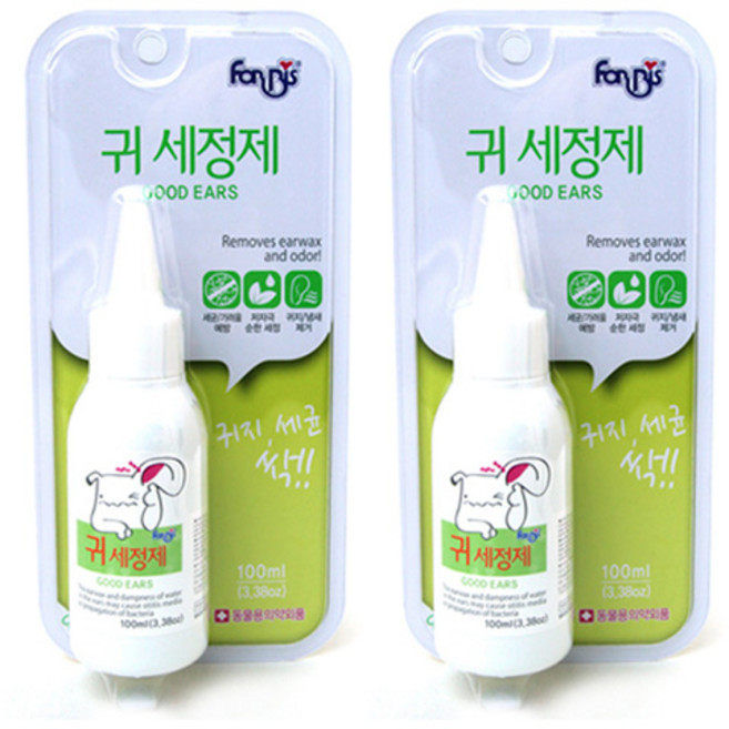 포켄스 포비스 귀 세정제, 100ml, 2개