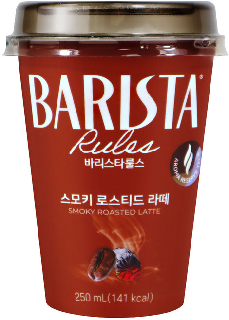 바리스타룰스 스모키 로스팅라떼, 250ml, 3개