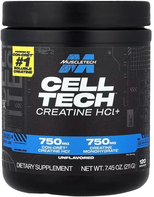 MuscleTech 퍼포먼스 시리즈 CREACTOR 크레아틴 HCL+ 무맛 211g(7.45oz), 211g, 1개 - 쿠팡