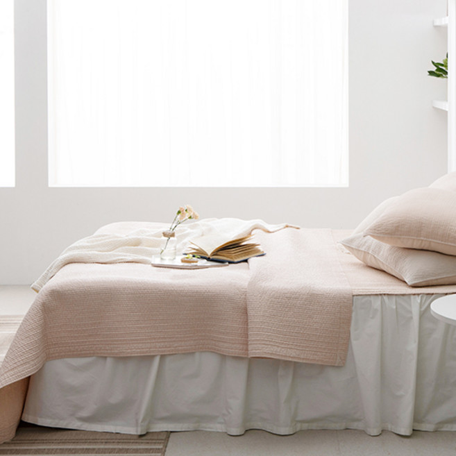 애쉬앤 목화솜 스프레드(대형/ 특대형), 베이비 핑크