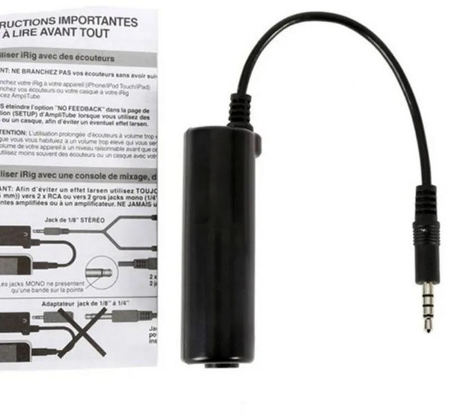 컨버터핫 기타 인터페이스 I-Rig 변환기 교체 기타 전화 오디오 인터페이스 기타 튜너 라인 Irig 변환기, [01] 1set
