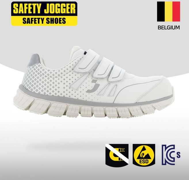 세이프티조거 안전화 파코 클린룸 크린룸 무금속 초경량 4인치 통풍 미끄럼방지 다기능 작업화 ESD KCS