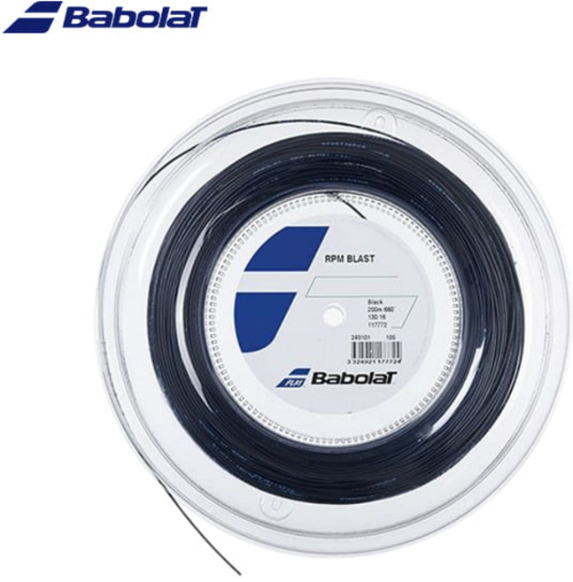 바볼랏 RPM 블라스트 벌크 12m 테니스스트링 릴컷팅, 1.35_블랙, 1개