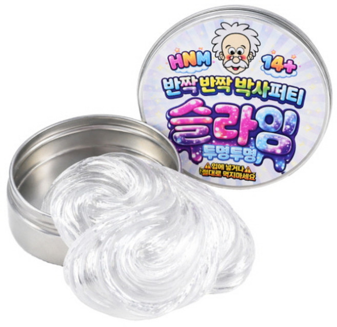 박사 퍼티 슬라임 투명 토이퍼티 손에 안묻는 퍼티 유리퍼티, 1개