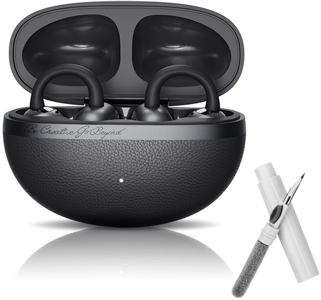 QCY 크로스키 C50 블루투스 이어폰 + 청소 브 러쉬 1개, 그레이