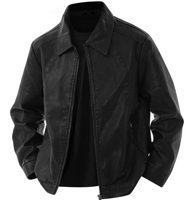 휠렉스 남성 가죽 자켓 레더 점퍼 집업 캐주얼 간절기 데일리 아우터 J208