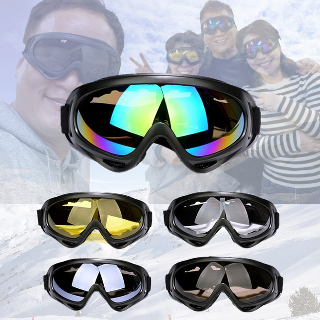 리앤리 산업 안전 스포츠 레저 눈보호 밴드형고글 김서림방지, 브라운, 1개