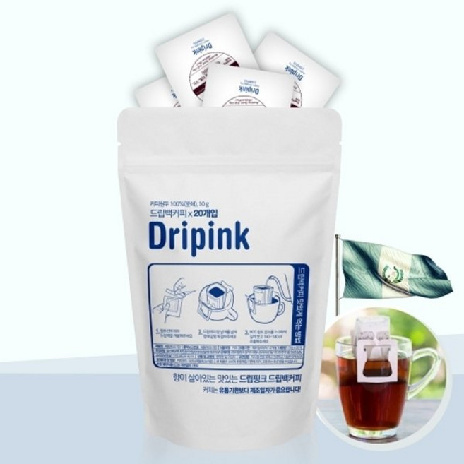 드립핑크 과테말라 안티구아 드립백커피, 20개입, 1개, 10g