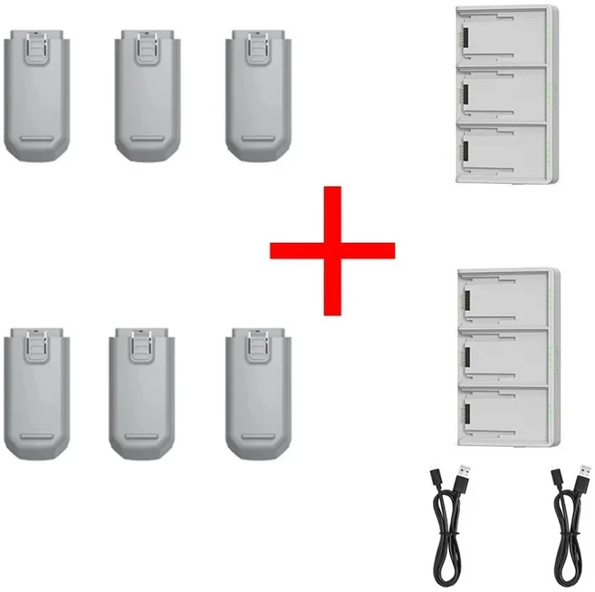 GT3 드론 배터리 충전기 Max 용 3.7V 1800mAh, 03 6 Battery-2 Charger