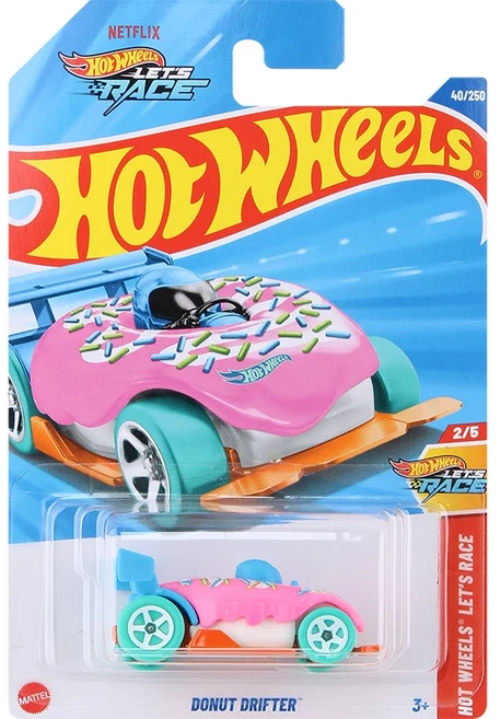 람보르기니 마세라티 포드 핫 휠 자동차 2025 케이스 번호 40 ~ 81 1:64 체중계 다이캐스트 차량 모델 자동, 33 40-Donut Drifter