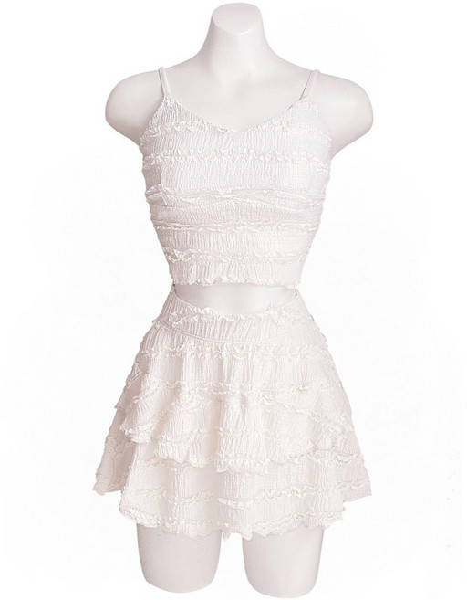 모브 밀크크림 SET 폴 댄스 의상 웨어 상의 브라 팬티 탑 운동 여자 비치웨어 복 여성 비키니 수영복 스커트 세트