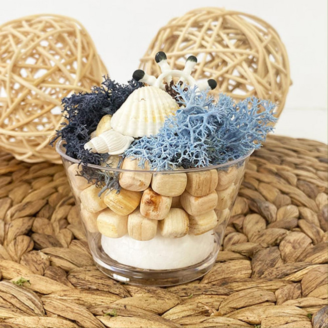 편백큐브 화분 피톤치드 천연방향제 만들기 키트 1인용 거실, 1개