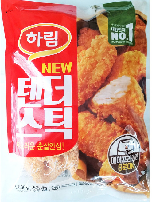 하림 텐더 순살 닭안심 튀김 1kg 에어프라이어, 1개