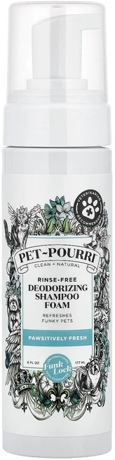 푸푸리 펫푸리™ 헹굼이 필요 없는 탈취 샴푸 폼 포이스티블리 프레시 177ml POO-02792 - 쿠팡