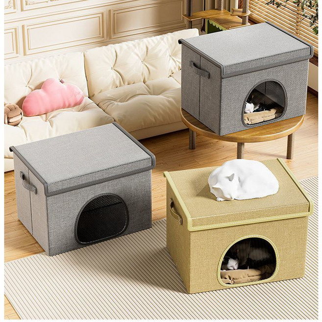 YAPOGI 반려동물 여름 쿨링 얼음 집, 1개, 딥그레이