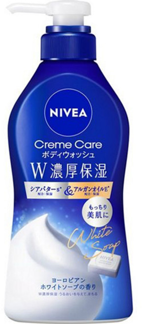 니베아 크림케어 W 시어버터 & 아르간오일 유러피안 화이트 솝 향, 1개, 460ml