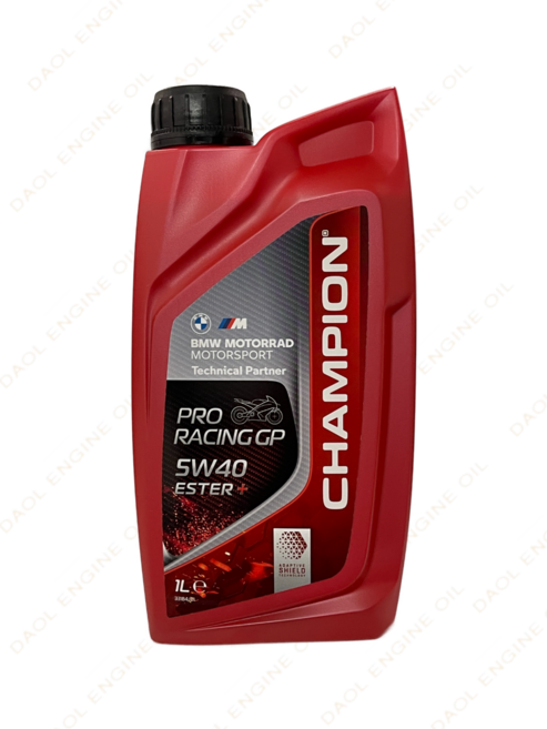 챔피온 프로레이싱 GP 4T 5W40 ESTER+ 1L 벨기에산 최고급합성엔진오일, 1개, 챔피온 4T 5W40