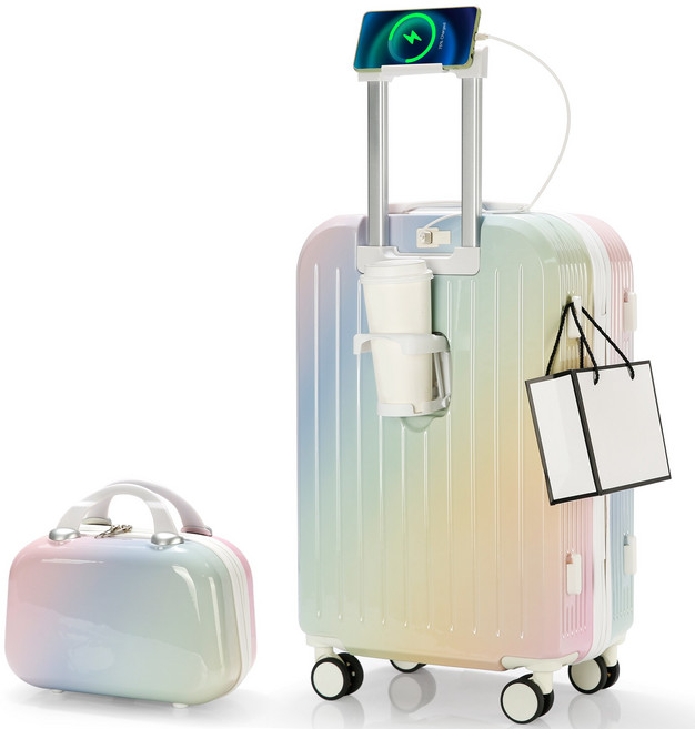 뷔이위이 캐리어 기내용 여행용 20인치/24인치 +14인치 레디백 2종 세트