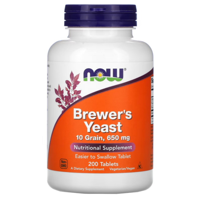 Now 나우 푸드 브루어스 이스트 맥주 효모 Brewers Yeast 200정 효능 효과, 1병, 1개