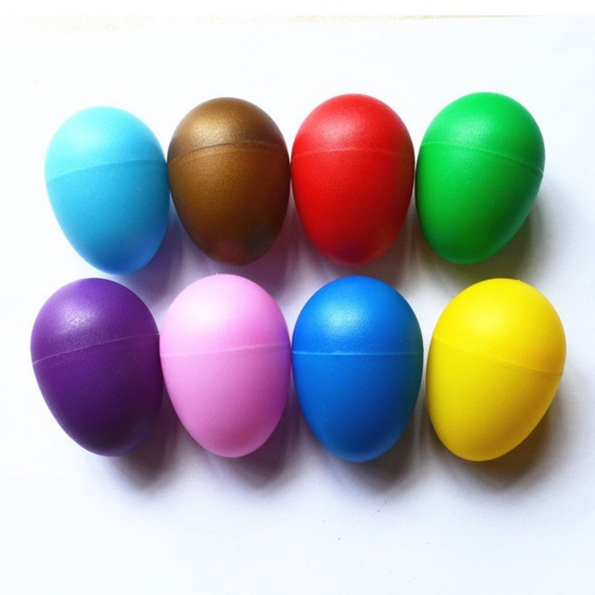 音樂玩具E7E 兒童塑膠沙蛋 響蛋 音樂教具 奧爾夫打擊樂器 搖響鈴 早教, 7.紫色（單顆）, 1個