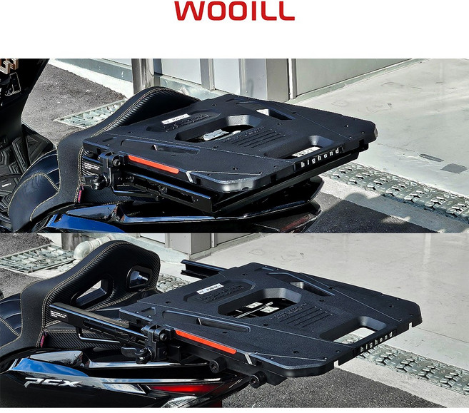 25-26년 혼다 PCX125 우일 슬라이드 짐대 탑박스 브라켓 국산, 1개