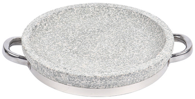 귀월미 구이용 돌판 소고기 삼겹살 고기 불판 구이판 구이용 돌판, 1개, 22cm