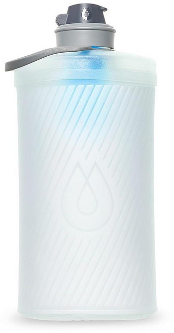 HydraPak Flux+ 1.5L 필터 키트 - 접이식 배낭여행 물병 - BPA 프리 초경량 흘림 방지 트위스트 캡 투명, HydraPak Flux+ 1.5L 필터 키트 - 접이, 1개