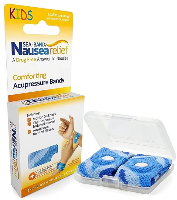 씨밴드 손목 멀미보호밴드 블루 칠드런, 1개 - 쿠팡