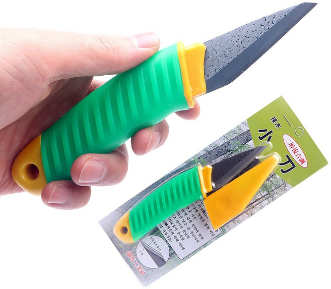 국산 접목도 19cm 소도 캡형 조각칼 접붙이기 접목칼 일자형 기라디사 칼 이층 복합강 인물용 특수강 접도 나무 조각도 접붙이기용 장어칼 회칼 접목 나무칼 목공칼 목조각 낚시칼, 1개