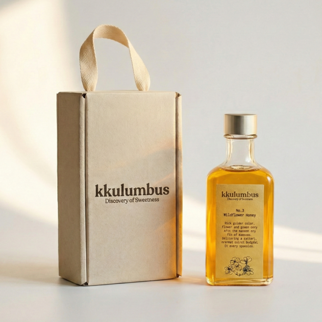 kkulumbus 야생화 잡화꿀 허니컬렉션 선물세트, 5개, 300g