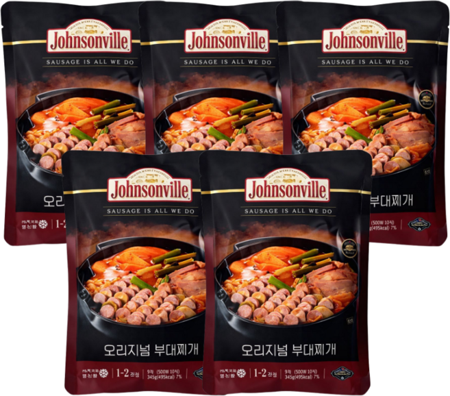 쟌슨빌 오리지널 부대찌개, 500g, 5개