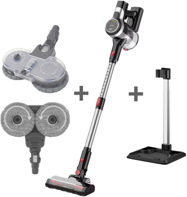 웰스톰 무선청소기 BLDC 진공청소기+물걸레+거치대 VC310, 단일