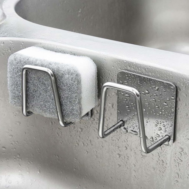 304 스텐 공중부양 수세미 거치대 물흐름 싱크대 물빠짐 보관 걸이 씽크대 받침대 정리대 건조대 랙 홀더 jhh+07139Uz