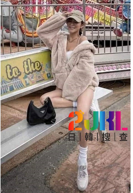 韓國 熊寶寶毛絨長版拉鍊連帽外套 可愛舒適 寬鬆顯瘦