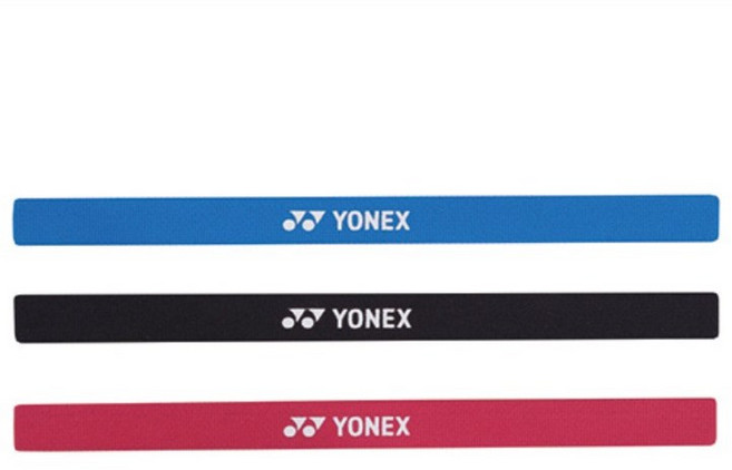 요넥스 249BN005U 배드민턴 헤어타이 헤어밴드 머리띠 3개입, 1개