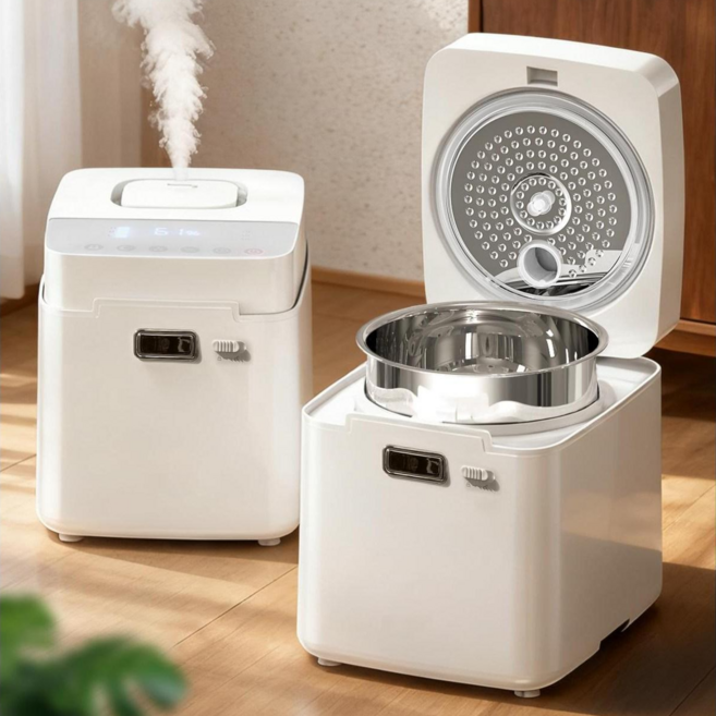 가열식가습기 스테인리스가습기 스테인레스 대용량 세척 편한 가정용 신생아 화이트열식, MFS-JSQ-01, 화이트