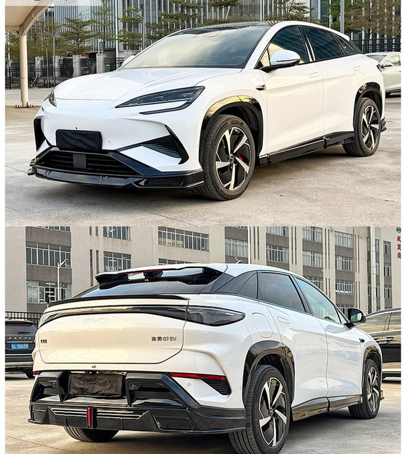 BYD 씨라이언7 에어댐 튜닝 바디키트 드레스업 에어로파츠, 3. 유광 사이드 스커트 2개, BYD 씨라이언7 24-25