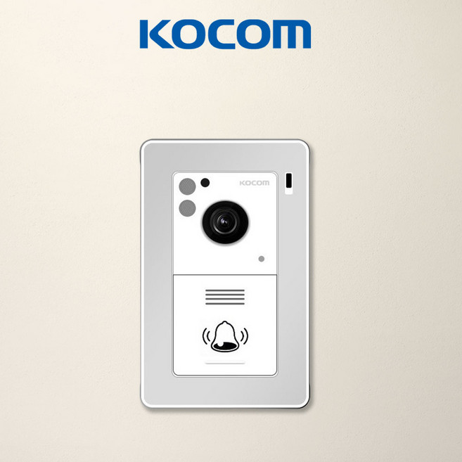 코콤 4선식 매립형 도어 현관 카메라 비디오폰 초인종 KC-94 화이트