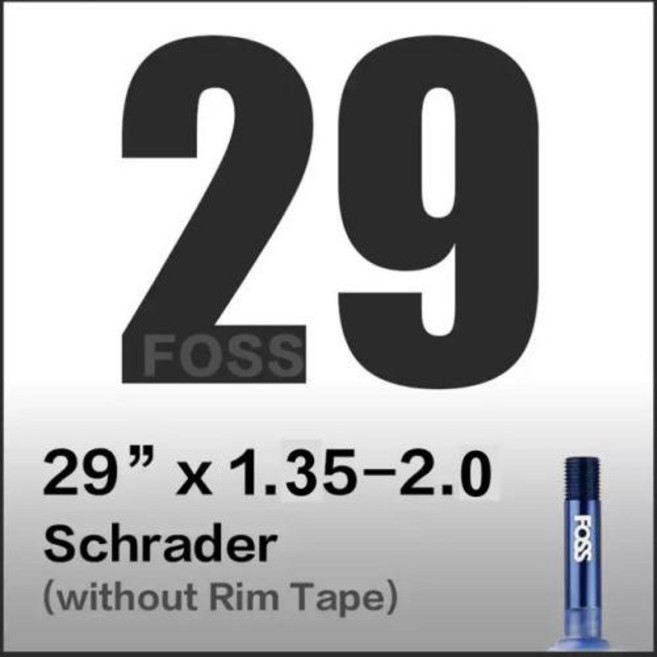 FOSS 자전거 내부 튜브 고무 타이어 펑크 슈레이더 프레스타 16 20 24 26275 27 700C 로드 MTB, 29 x 135  200 AV, 1개